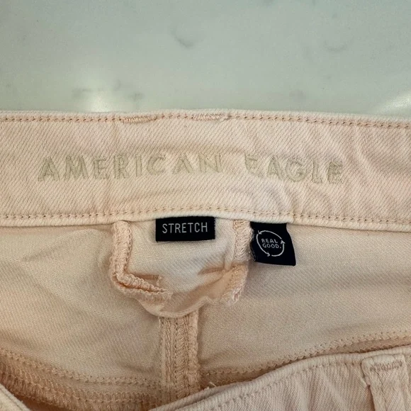 American Eagle, Pink, Super High-Rise, Baggy Wide-Leg Women’s Pants, in Size 10 - Picture 4 of 6